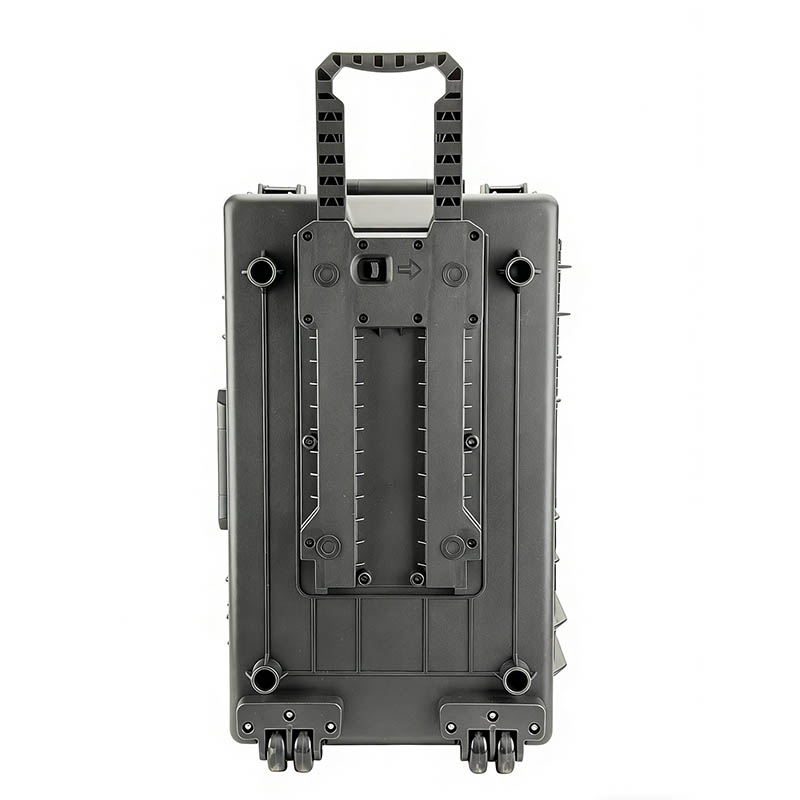 Equipo caja dura con barra de tracción telescópica