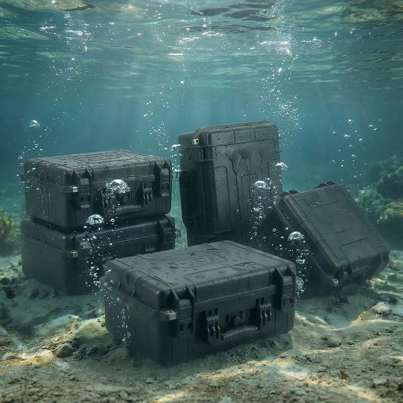 Caja dura totalmente hermética a prueba de polvo e impermeable.